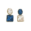 Diamante asimétrico elegante atmosférico aretes para mujeres nicho sentido del diseño moda único aretes temperamento exagerado orejeras Item Picture